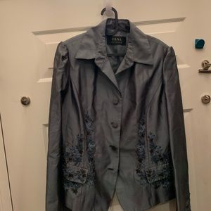 Beaded Dana Buchanan silk jacket